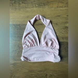 Shein light pink halter top